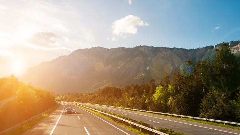 Highway in mountains